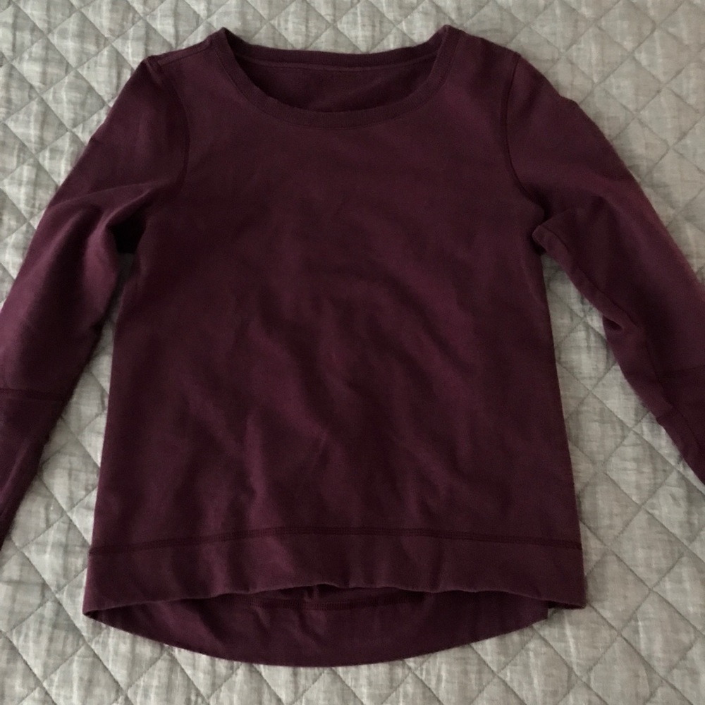 Lululemon belle long sleeve size 4 red grape